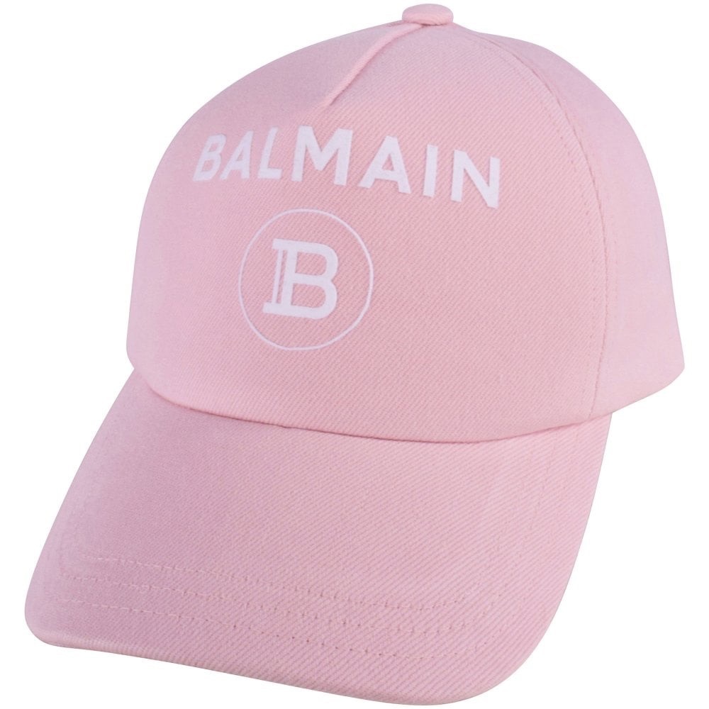 LIMITED EDITION BALMAIN PINK DENIM CAP